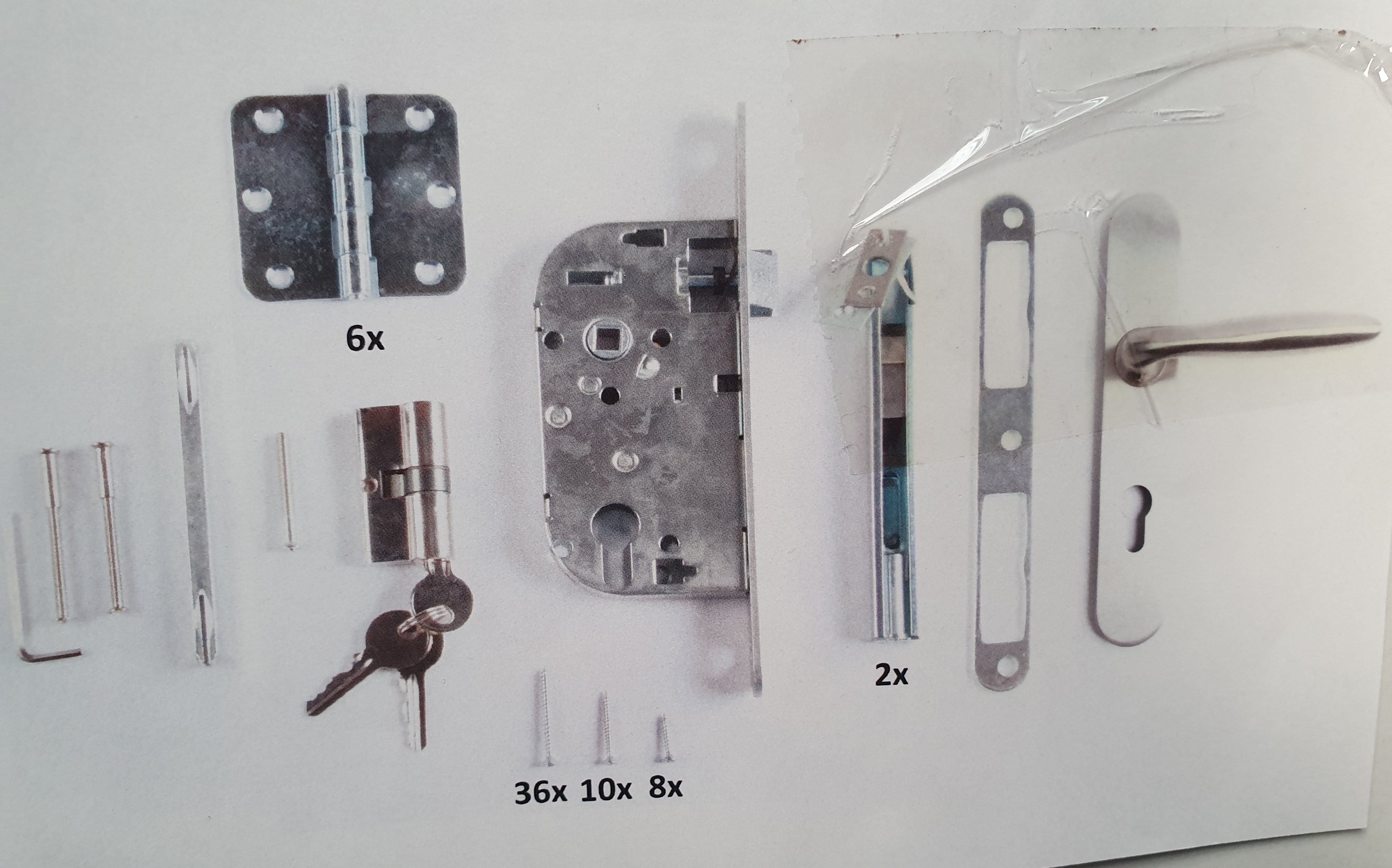 Komplett-Set Kastenschloss für Doppel-Gartentore | Wovar!